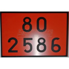 Placa Número ONU 80 2586
